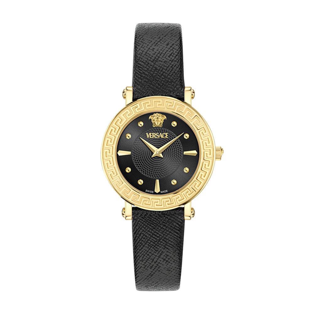 Versace Greca Sphere 2-Hand 35mm Leather Band – Meridian Philippines