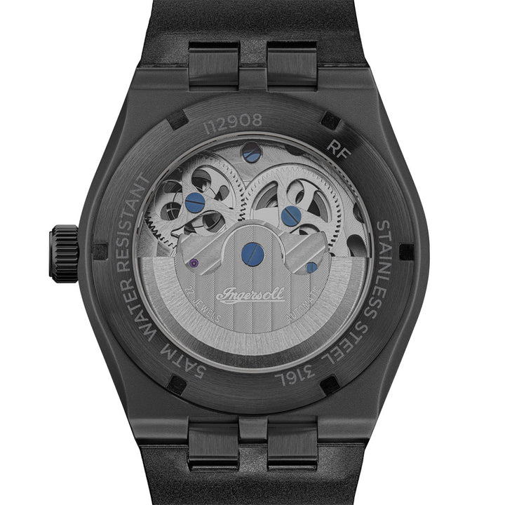 Boîte à Montres Valise Ingersoll Tourbillon - Bois Haute Brillance Noir - Neuf étiqueté