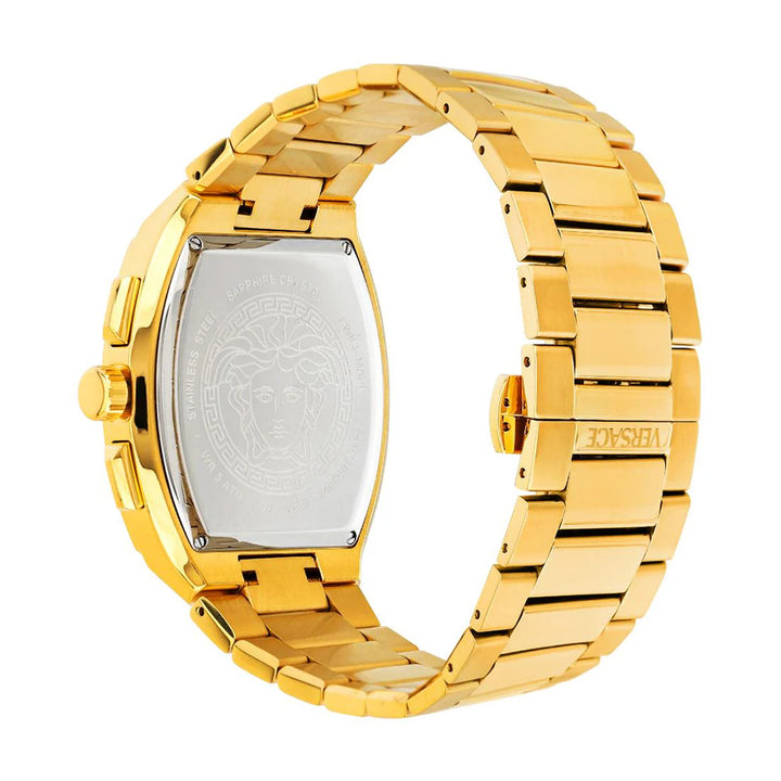 Versace Sporty Tonneau Greca Chronograph 44mm Stainless